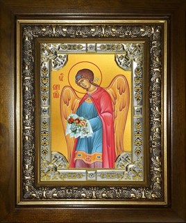 Икона Варахиил Архангел, в киоте 24х30 см 26675