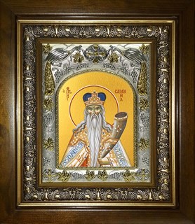 Икона Пророк Самуил, судия Израильский, в киоте 20х24 см 26696