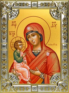 Икона Гребневская икона Божией Матери, 18х24 см, со стразами 26731