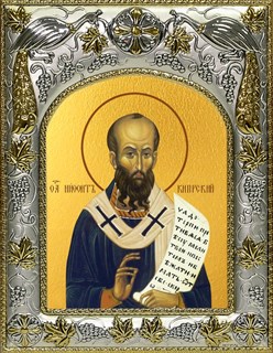 Икона Нифонт епископ Кипрский, святитель, 14х18 см 26737