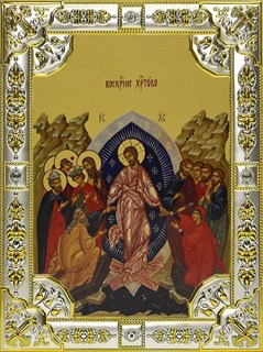 Икона Воскресение Христово, 18х24 см, со стразами 26738