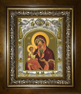 Икона Гребневская икона Божией Матери, в киоте 20х24 см 26773