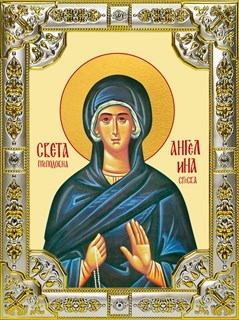 Икона Ангелина Сербская Блаженная 18х24см,со стразами 26777