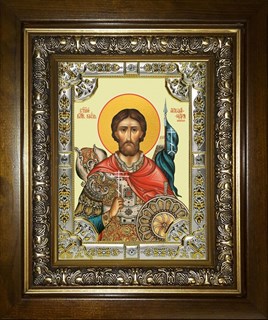 Икона Александр Невский, благоверный князь, в киоте 24х30 см 26811
