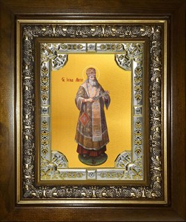 Икона Иона, митрополит Московский, святитель, чудотворец, в киоте 24х30 см 26871