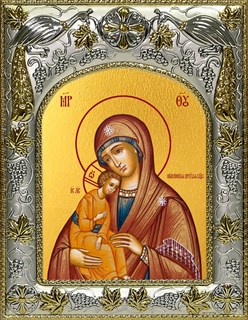 Икона Миасинская икона Божией Матери, 14х18 см 26897
