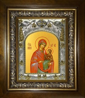 Икона Анна, мать Пресвятой Богородицы, праведная, в киоте 20х24 см 26917