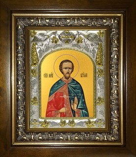 Икона Авраамий Болгарский, Владимирский мученик, в киоте 20х24 см 26926