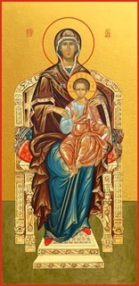 На Престоле, икона Божией Матери 26958