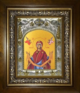 Икона Покров Пресвятой Богородицы, в киоте 20х24 см 26963