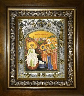Икона Жены-мироносицы, в киоте 20х24 см 26989