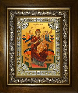 Икона Всецарица икона Божией Матери, в киоте 24х30 см 27022
