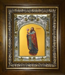 Икона Василий Великий святитель, в киоте 20х24 см 27037