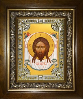 Икона Спас Нерукотворный, в киоте 24х30 см 27045