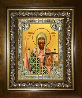 Икона Иоанн (Иван) Суздальский святитель, в киоте 24х30 см 27057