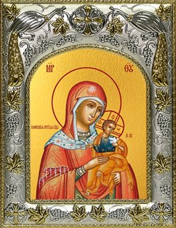Икона Коневская икона Божией Матери, 14х18 см 27097