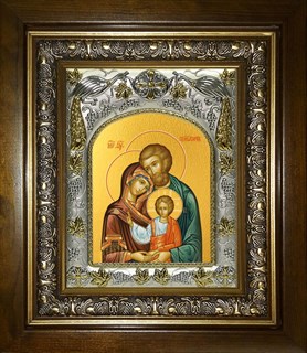 Икона Святое Семейство, в киоте 20х24 см 27104