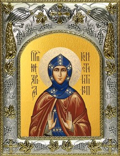 Икона Мария Константинопольская преподобная, 14х18 см 27111