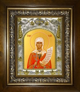 Икона Мария Кесарийская (Палестинская), мученица, в киоте 20х24 см 27173