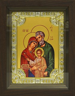 Икона Святое Семейство, в киоте 24х30 см 27199