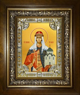 Икона Ольга равноапостольная великая княгиня, в киоте 24х30 см 27207