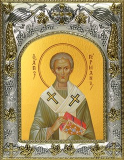 Икона Герман Константинопольский, святитель, 14х18 см 27225