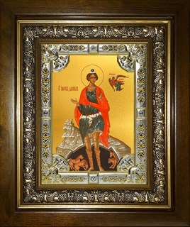 Икона Даниил пророк, в киоте 24х30 см 27297