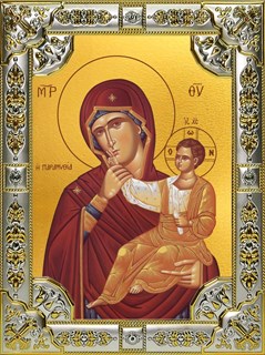 Икона Ватопедская икона Божией Матери, 18х24 см, со стразами 27314