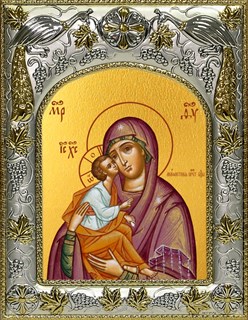 Икона Акафистная икона Божией Матери, 14х18 см 27377