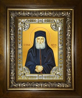 Икона Паисий Святогорец преподобный, в киоте 24х30 см 27393