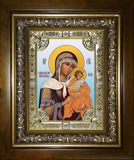 Икона Цареградская икона Божией Матери, в киоте 24х30 см 27403