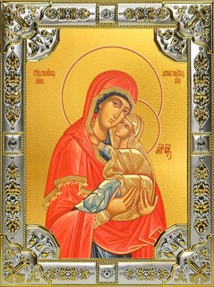 Икона Анна, мать Пресвятой Богородицы, праведная, 18х24 см, со стразами 27430