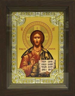 Икона Господь Вседержитель, в киоте 24х30 см 27476