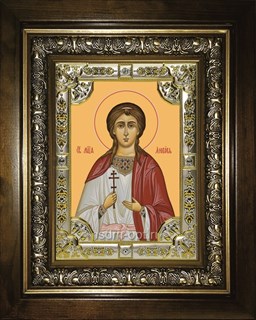 Икона Любовь мученица, в киоте 24х30 см 27485
