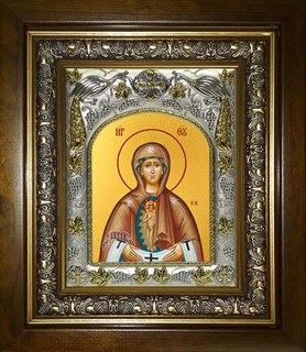 Икона Слово плоть бысть, икона Божией Матери, в киоте 20х24 см 27495