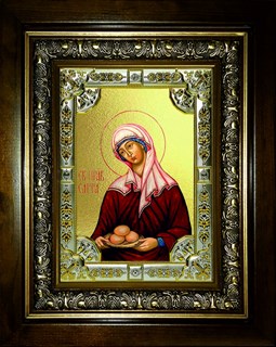 Икона Сарра Святая Праведная , в киоте 24х30 см со стразами 27502
