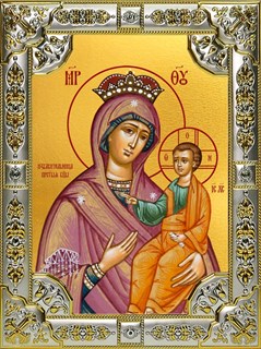 Икона Избавительница, икона Божией Матери, 18х24 см, со стразами 27516