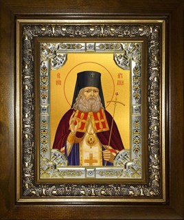 Икона Лука святитель, исповедник, архиепископ Крымский, в киоте 24х30 см 27534