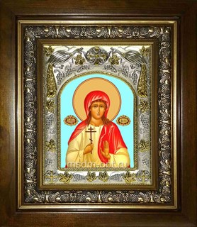 Икона Алла Готфская мученица, в киоте 20х24 см 27545