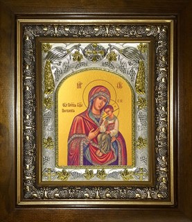 Икона Песчанская икона Божией Матери, в киоте 20х24 см 27546
