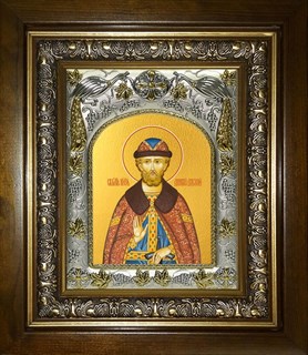 Икона Димитрий (Дмитрий) Донской благоверный князь, в киоте 20х24 см 27568