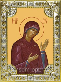Икона Деисусная икона Божией Матери, 18х24 см, со стразами 27648