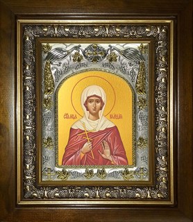 Икона Клавдия Святая мученица, в киоте 20х24 см 27677