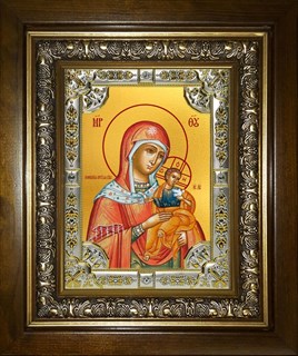 Икона Коневская икона Божией Матери, в киоте 24х30 см 27741