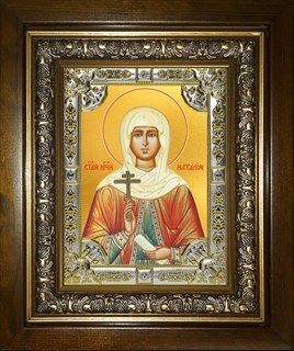 Икона Наталья, Наталия Никомидийская мученица, в киоте 24х30 см 27758