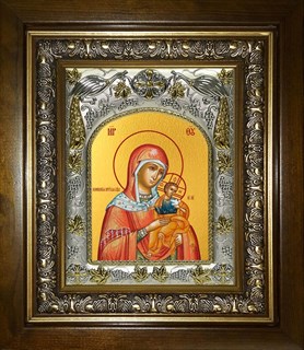 Икона Коневская икона Божией Матери, в киоте 20х24 см 27794