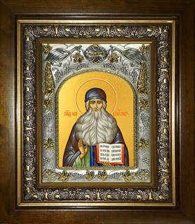 Икона Максим Грек преподобный, в киоте 20х24 см 27807