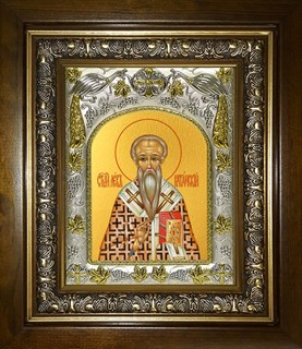 Икона Лев Катанский, в киоте 20х24 см 27827