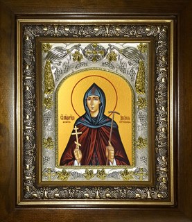 Икона Арсения Сергиевская(Добронравова), Игумения, преподобномученица, в киоте 20х24 см 27837