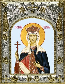 Икона Елена равноапостольная царица, 14х18 см 27863